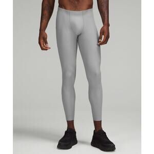 Lululemon Men's SenseKnit Running Tight Leggings 28" Rhino Grey Size Large Gym